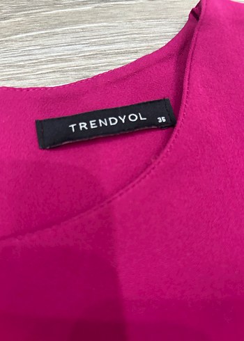 Pembe Midi Kolsuz Günlük Elbise - Görsel 2