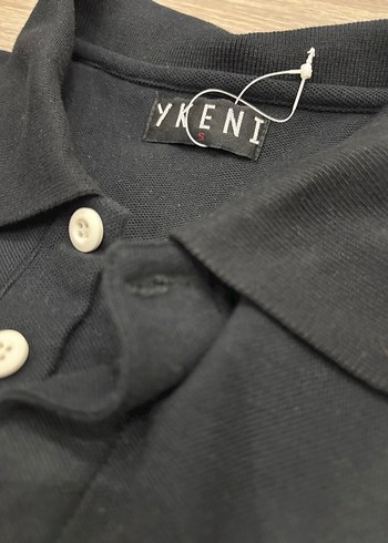 Siyah Polo Yaka Kısa Kollu Elbise - Görsel 2