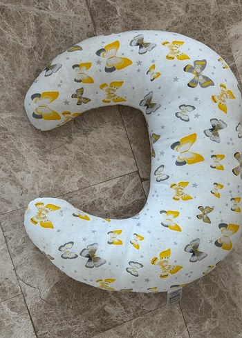 Baskılı Gri Emzirme ve Hamile Yastığı - Görsel 2