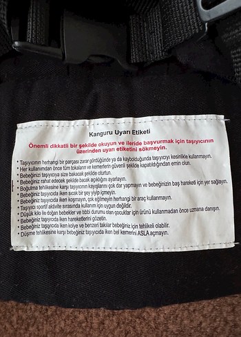 Siyah Bebek Taşıyıcı kanguru baby plus marka - Görsel 3
