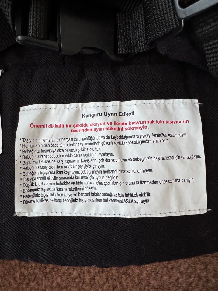 Siyah Bebek Taşıyıcı kanguru baby plus marka - Görsel 3