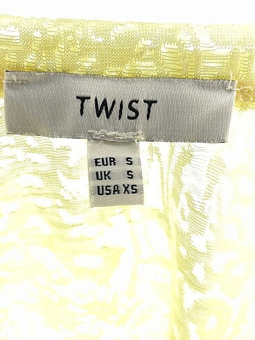 s Beden sarı Renk Twist T-shirt %70 İndirimli.