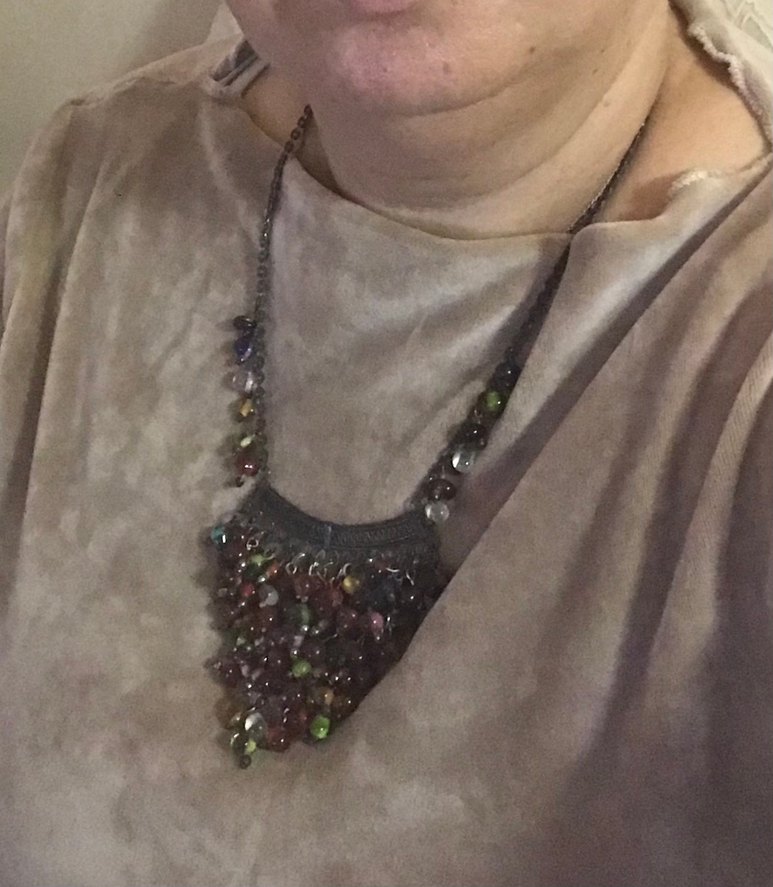 Renkli  cam (murano) Boncuklu Uzun Bohem Kolye - Görsel 2