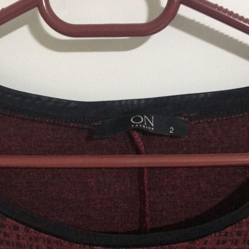 Bordo On triko kışlık bluz - Görsel 2