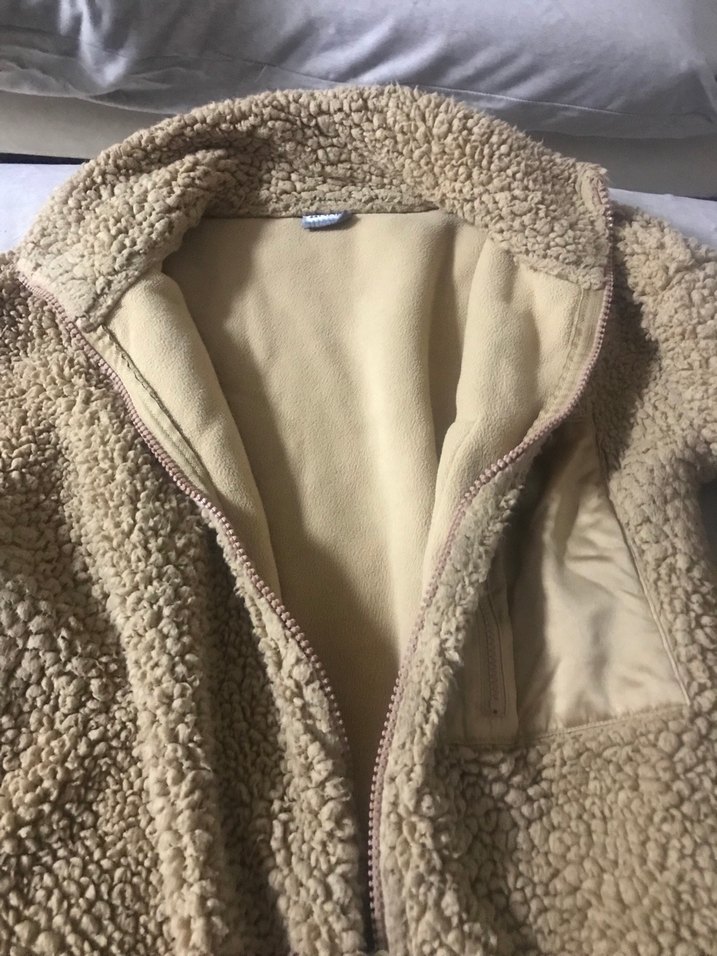 Kürklü Bej Kadın Mont - Görsel 2