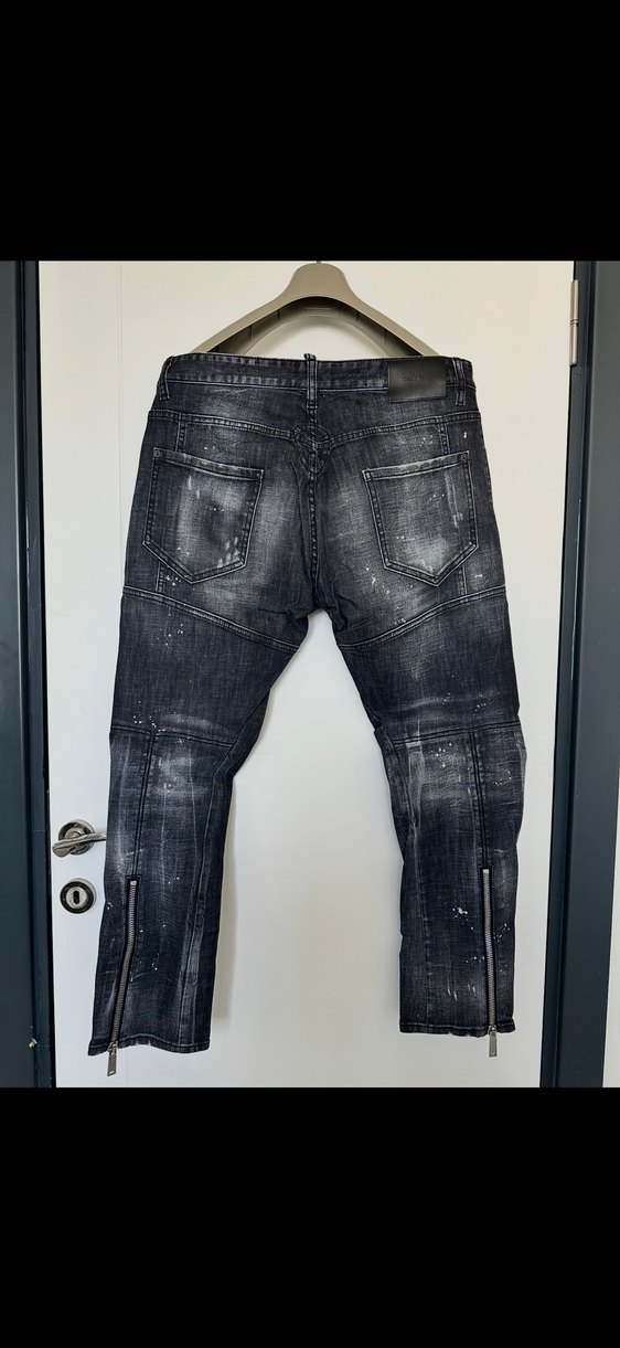 Dsquared2 Koyu Gri Yıkamalı Dar Kesim Jean — görsel 2/6