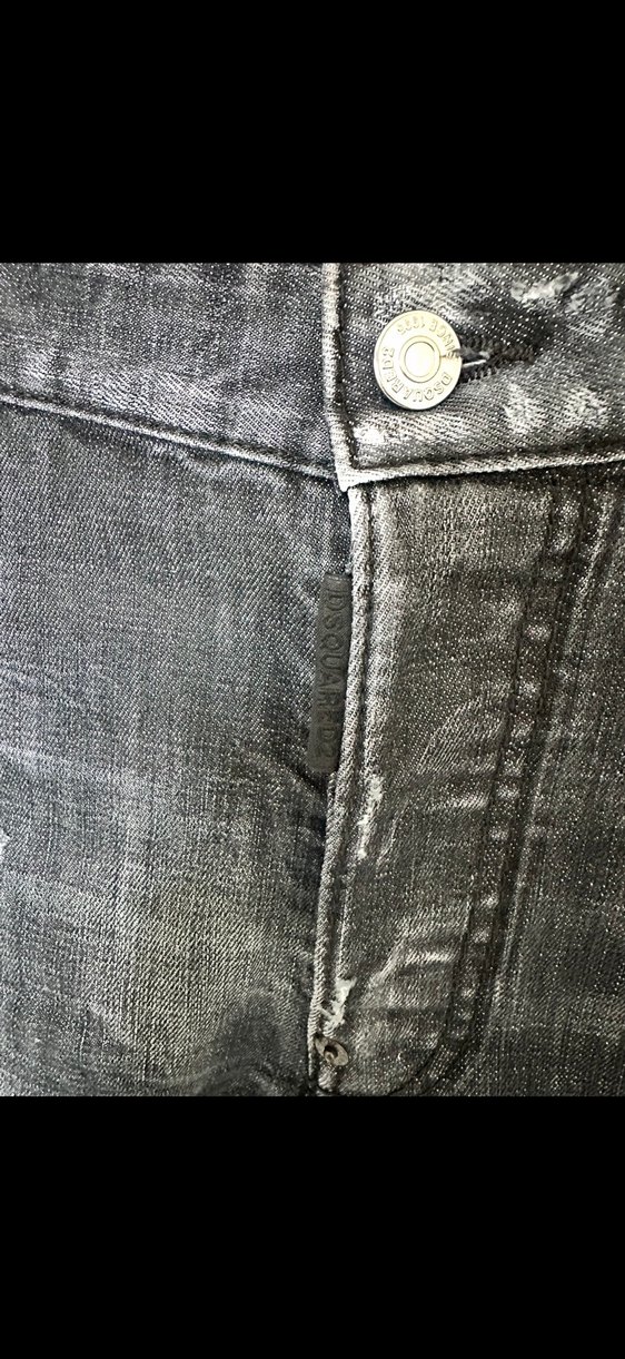 Dsquared2 Koyu Gri Yıkamalı Dar Kesim Jean — görsel 3/6