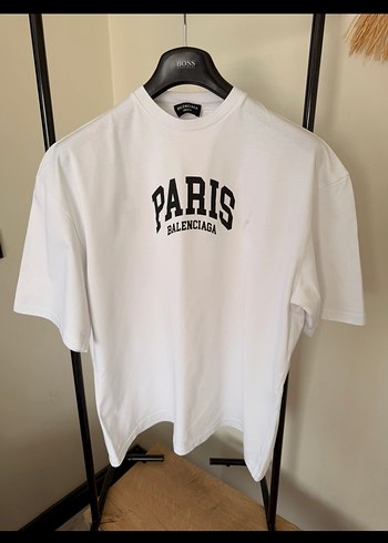 Balenciaga Paris Oversize Beyaz Tisort