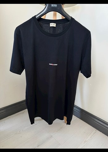 Saint Laurent Siyah Minimal Tisort