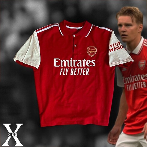 Arsenal Nakışlı Polo Yaka T Shirt