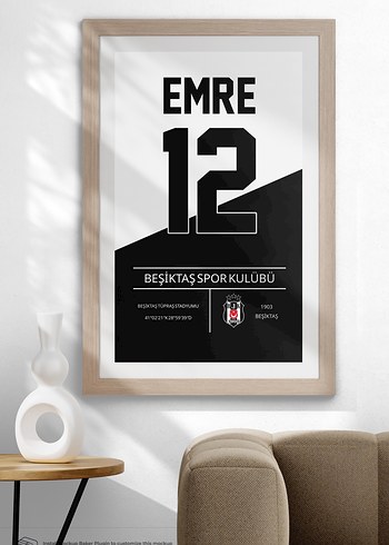 Beşiktaş Posteri A4 Çerçeveli