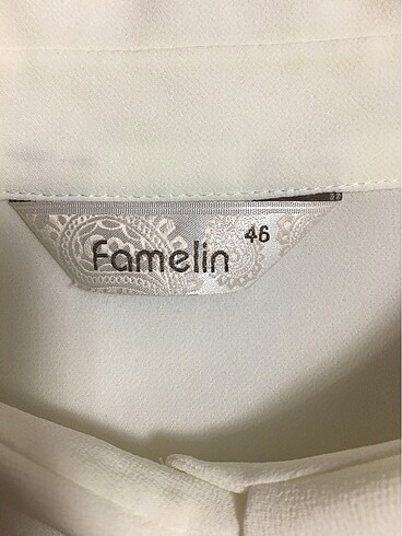 46 Beden beyaz Renk Ekru şık gömlek