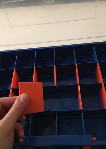 American Vintage Mavi Plastik Düzenleyici Kutu organizer