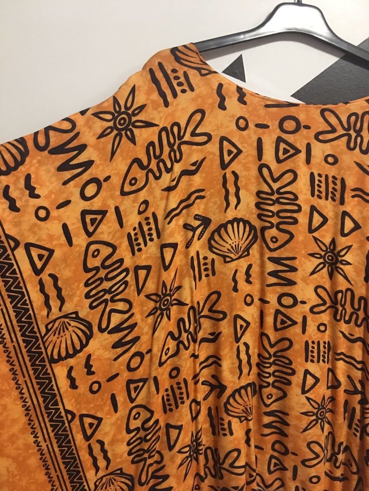 Deniz plaj kıyafeti etnik otantik tunik - Görsel 2