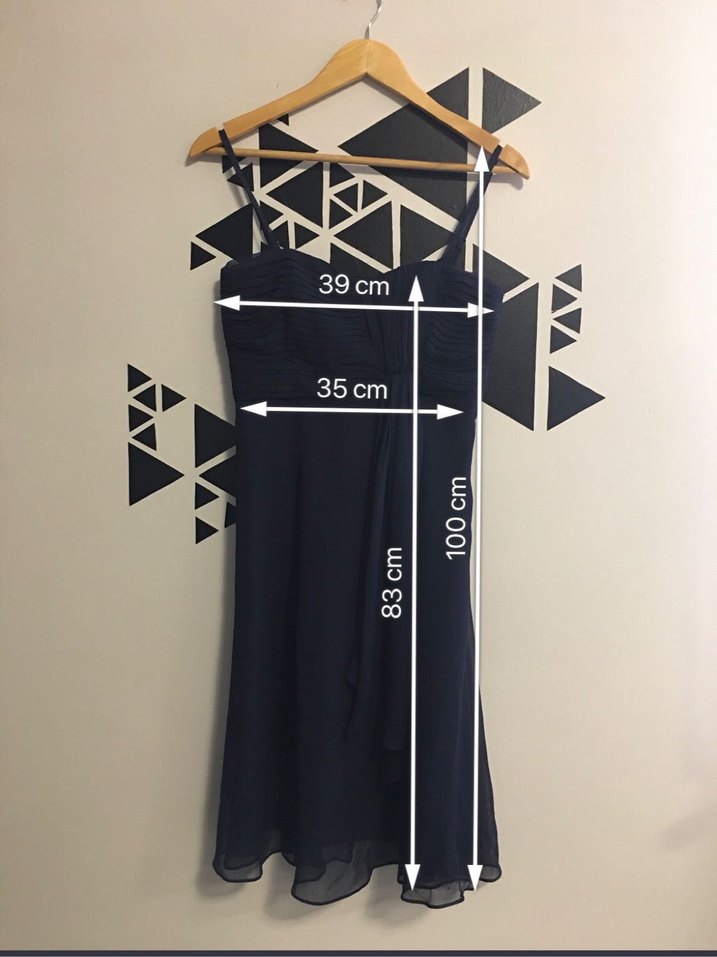 Straplez Drapeli Lacivert Abiye Elbise - Görsel 3