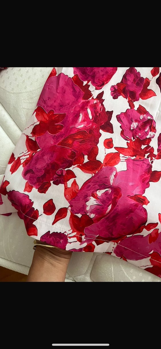 Pembe Çiçek Desenli Uzun Kollu Mini elbise - Görsel 4