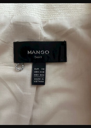 Mango vatkalı krem rengi  ceket - Görsel 2