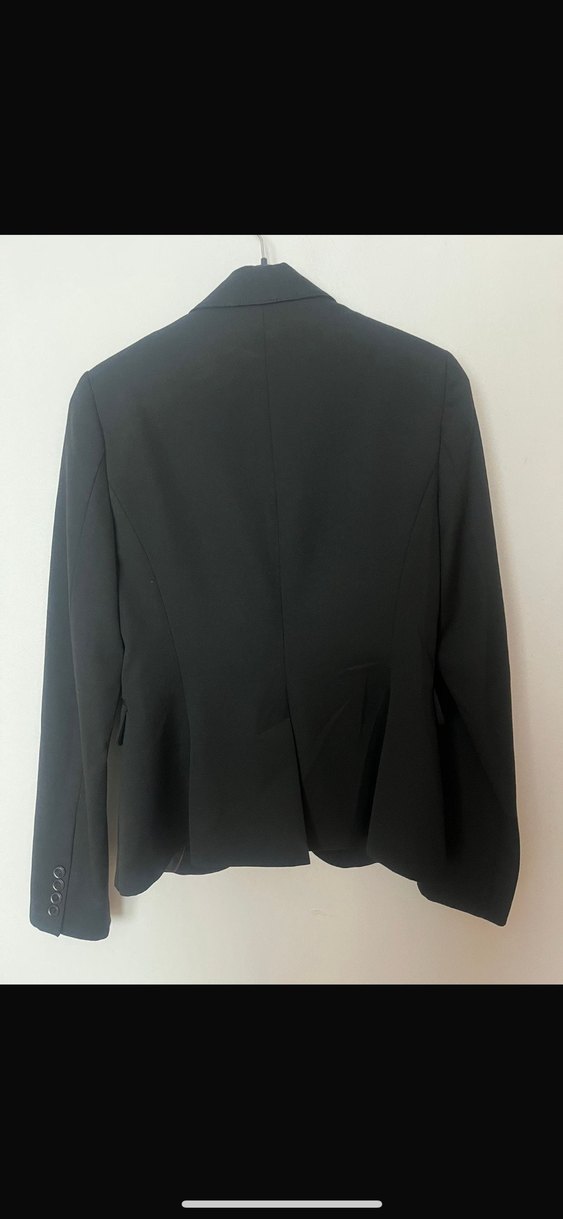 Siyah Düğmeli Kadın Blazer Ceket - Görsel 3