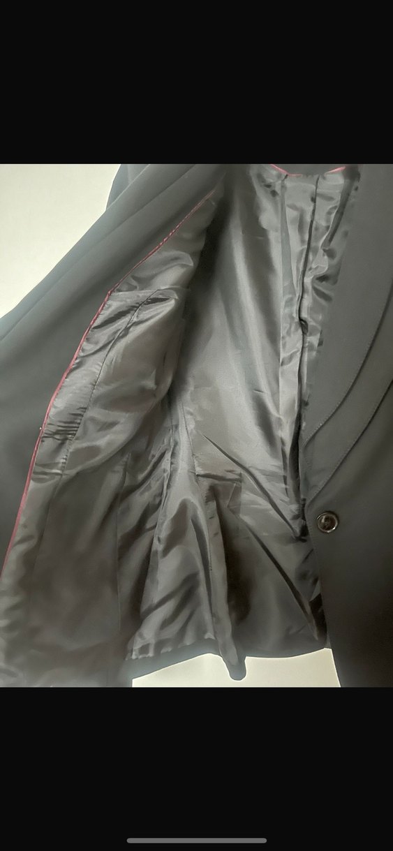 Siyah Düğmeli Kadın Blazer Ceket - Görsel 4