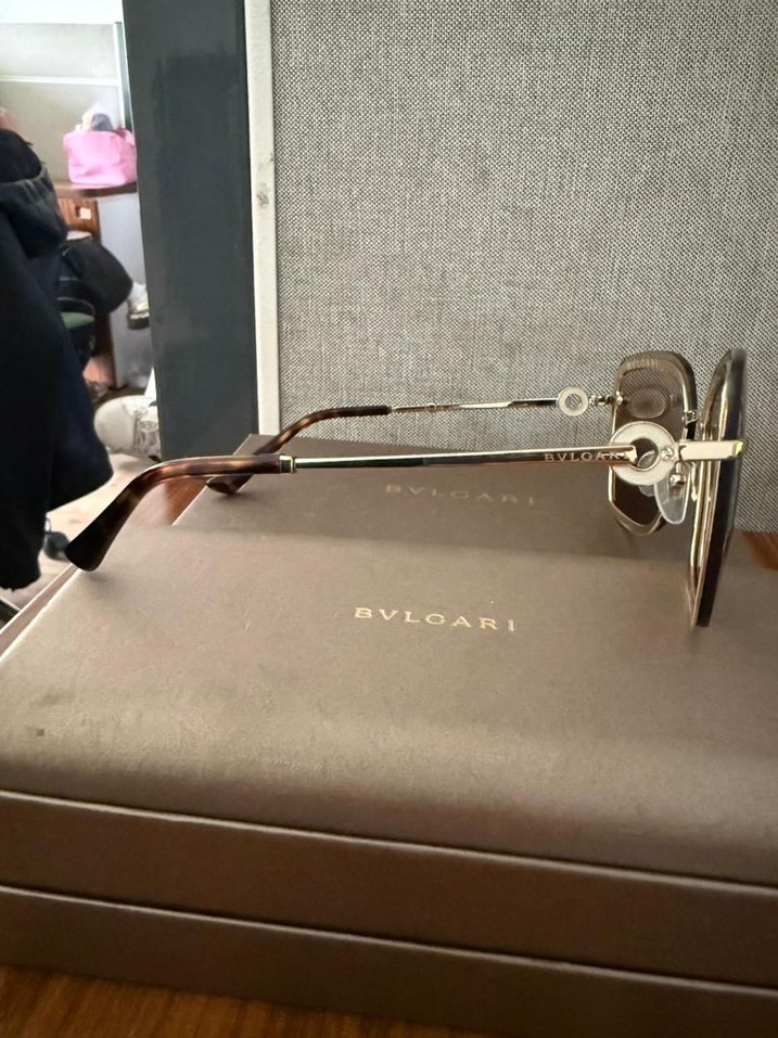 Bvlgari Kadın Kahverengi Şeffaf Güneş Gözlüğü - Görsel 4