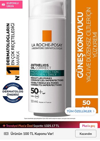 La Roche-Posay Anthelios SPF 50+ Yağ Kontrol Güneş Kremi - Görsel 4
