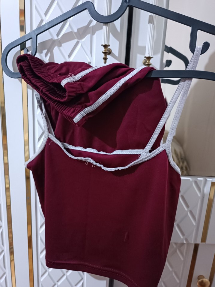 Bordo Mini pijama Takımı - Görsel 2