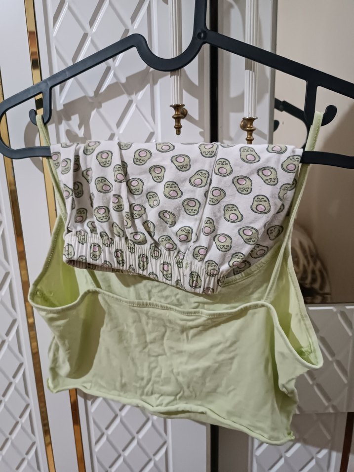 Baskılı Kolsuz Mini Kadın Pijama Takımı - Görsel 2