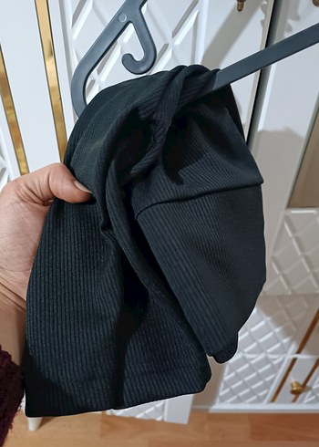 Kadın Siyah Dar Kesim kısa spor şort - Görsel 2