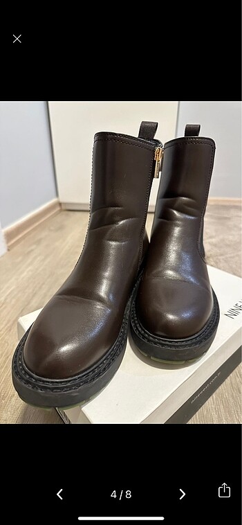 37 Beden kahverengi Renk Nine west daustin acı kahve bot