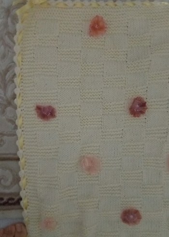 Nakışlı Bej Çocuk Battaniyesi - Görsel 2