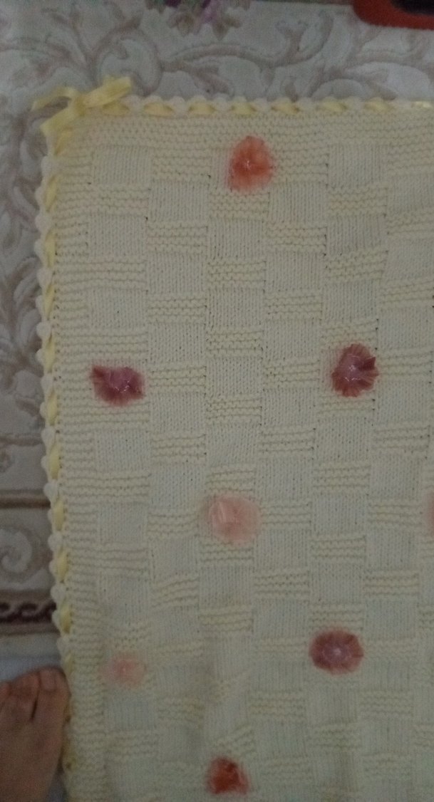 Nakışlı Bej Çocuk Battaniyesi - Görsel 2