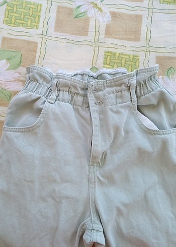 Diğer Bej Loose Fit Denim Kot Pantolon
