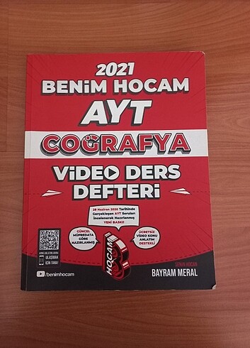 Benim hocam ayt coğrafya video ders defteri 