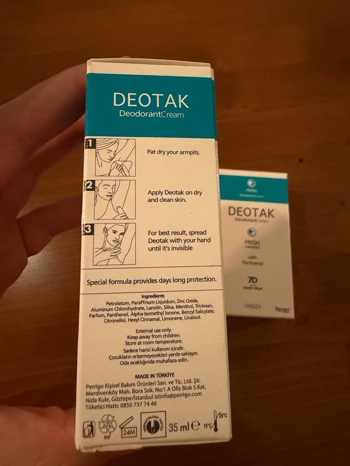 Deotak Deodorant Kremi - Görsel 2