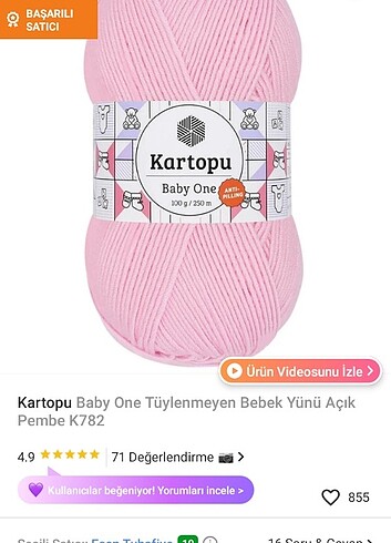  Beden Kartopu baby one 2 adet