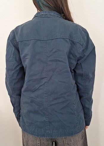Defacto Kadın Lacivert Pamuklu Denim Ceket