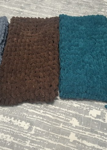 Kadın Kahverengi Örgü Şal - Görsel 4