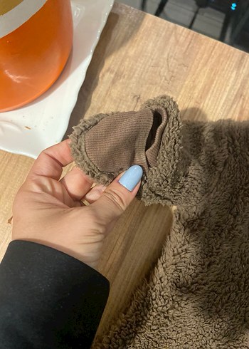 H&M Kahverengi Kürklü astronot Tulum - Görsel 5