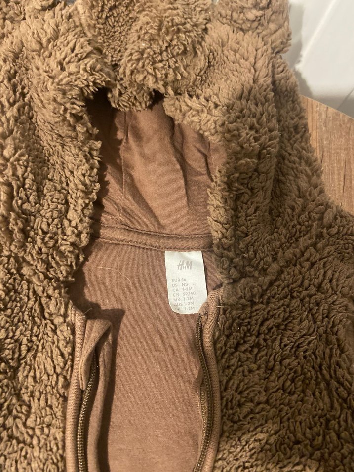 H&M Kahverengi Kürklü astronot Tulum - Görsel 3