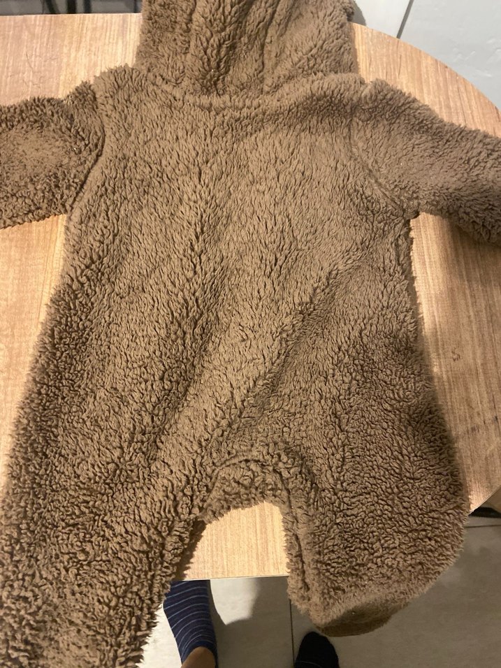 H&M Kahverengi Kürklü astronot Tulum - Görsel 2