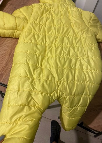 Parlak Sarı astronot Bebek  Tulumu Fermuarlı - Görsel 2