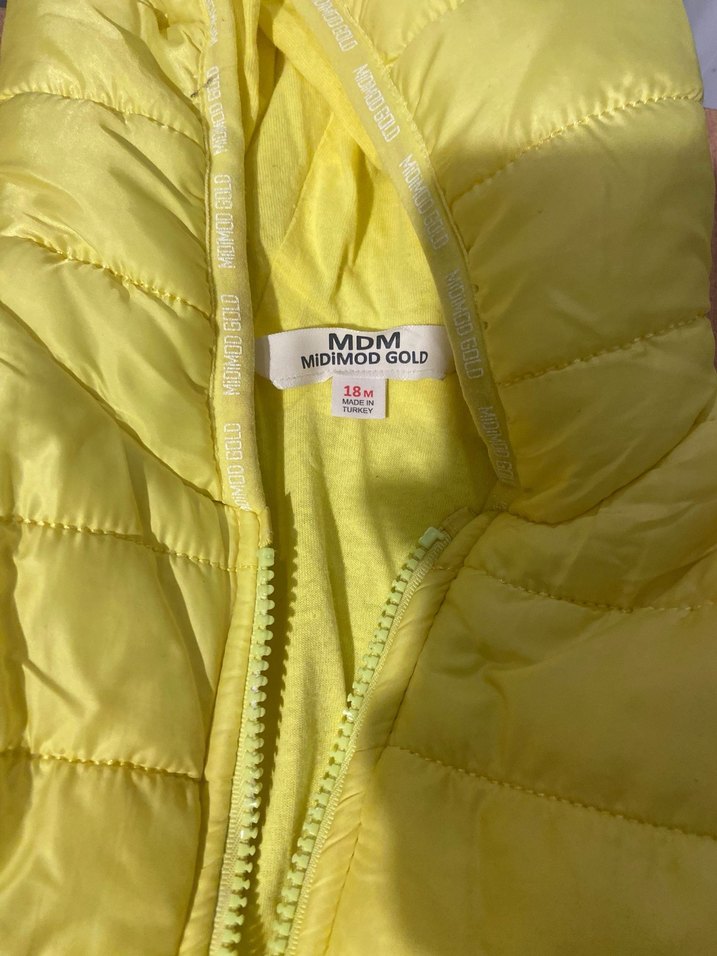 Parlak Sarı astronot Bebek  Tulumu Fermuarlı - Görsel 3