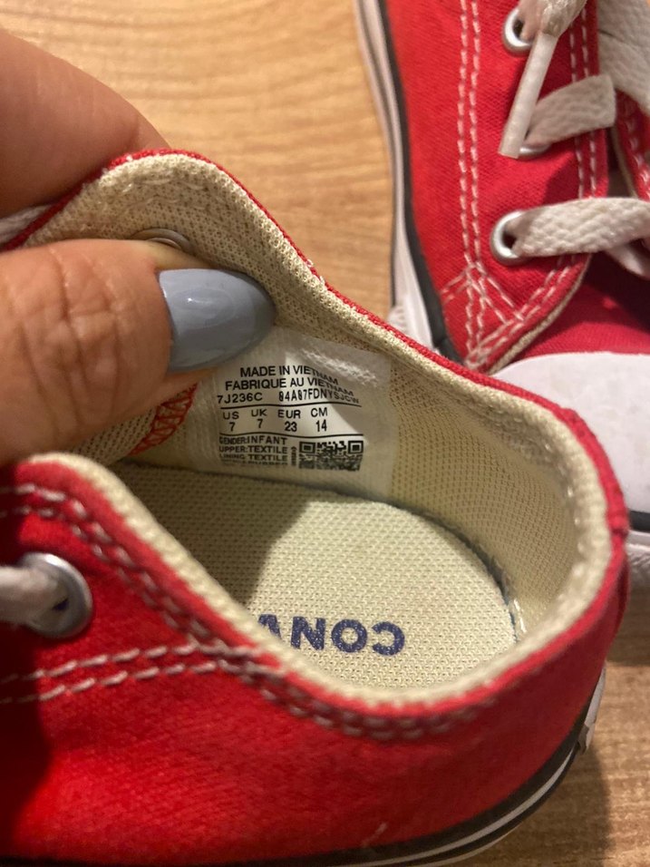 Converse Kırmızı Erkek Ayakkabı Bağcıkları - Görsel 5