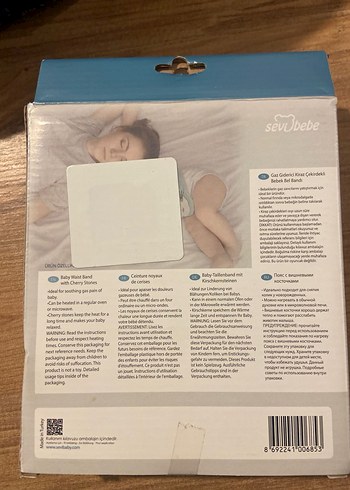 Kiraz Çekirdekli Bebek Bel Bandı - Gaz Giderici - Görsel 3