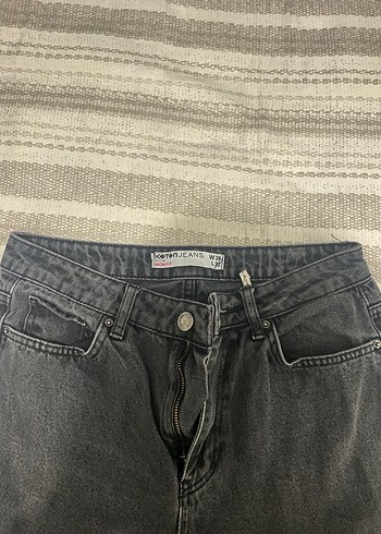 Kadın Siyah Normal Boy Denim Jean - Görsel 2