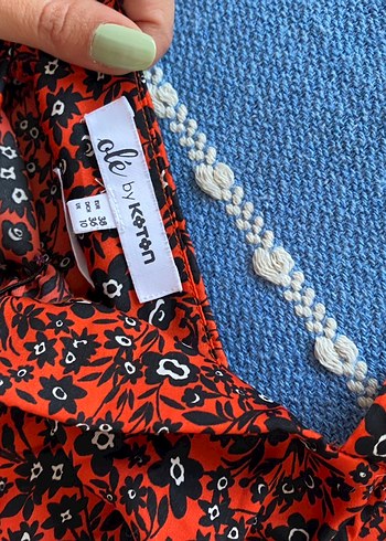 Koton Kırmızı Çiçekli Bralet - Görsel 2