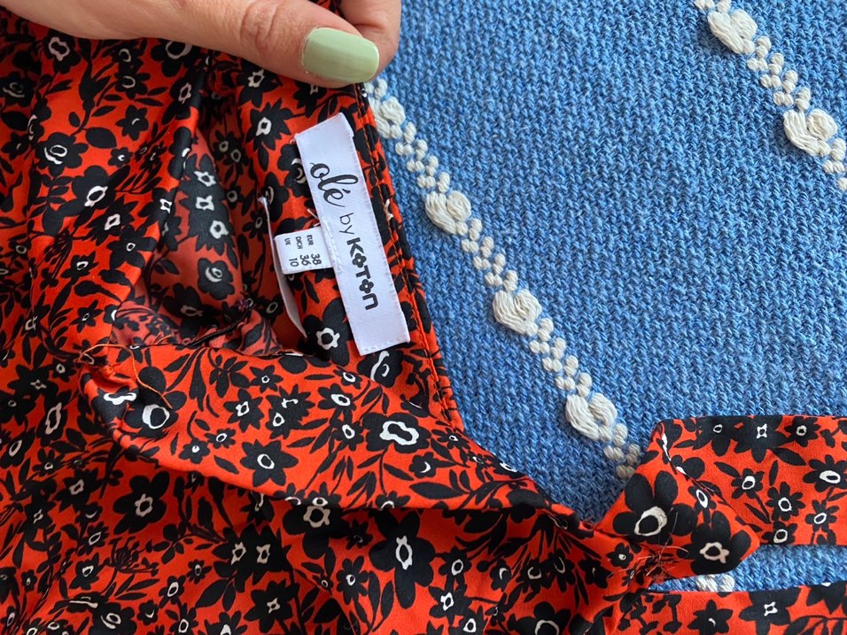 Koton Kırmızı Çiçekli Bralet - Görsel 2