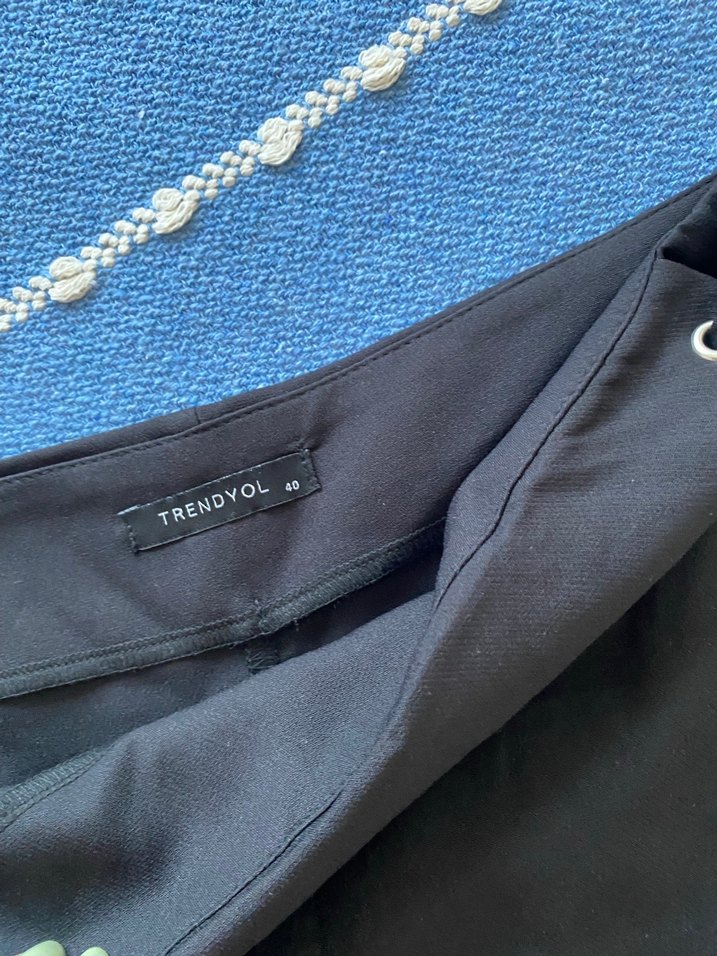 İp detaylı  Mini şort etek - Görsel 2