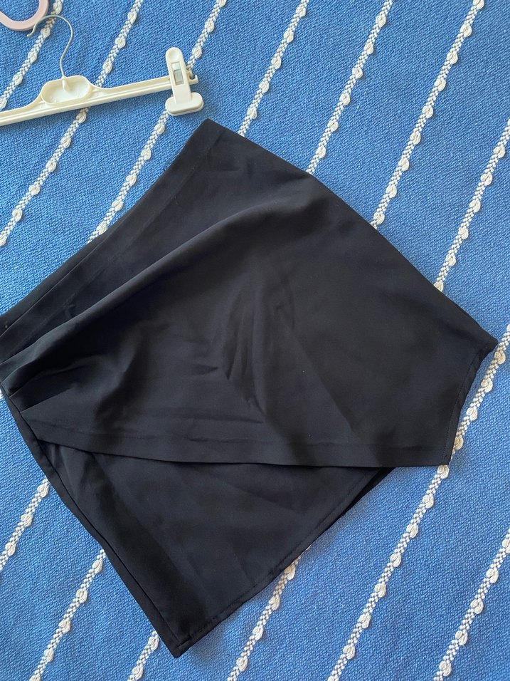 Drapeli Asimetrik kesim Kadın Midi Etek - Görsel 2