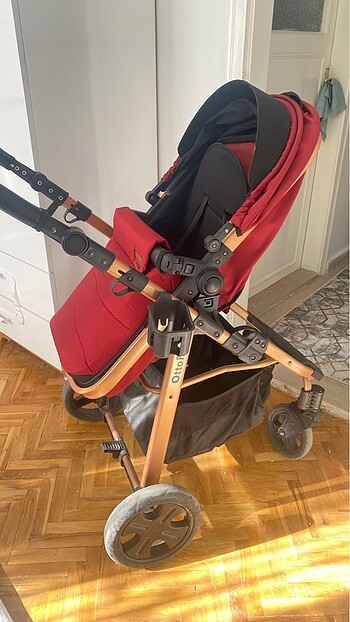 15-36 kg Beden bordo Renk Pusetli çift yönlü bebek arabası